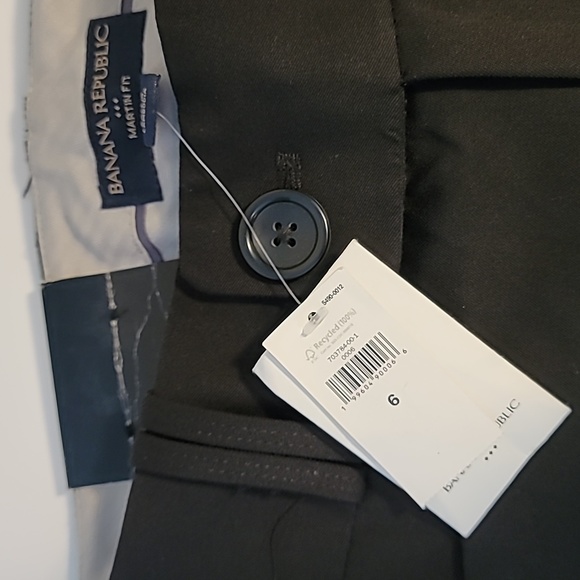 Black Suiting Trouser pant Size 6 Banana Republic Factory  NWT - Picture 4 of 6